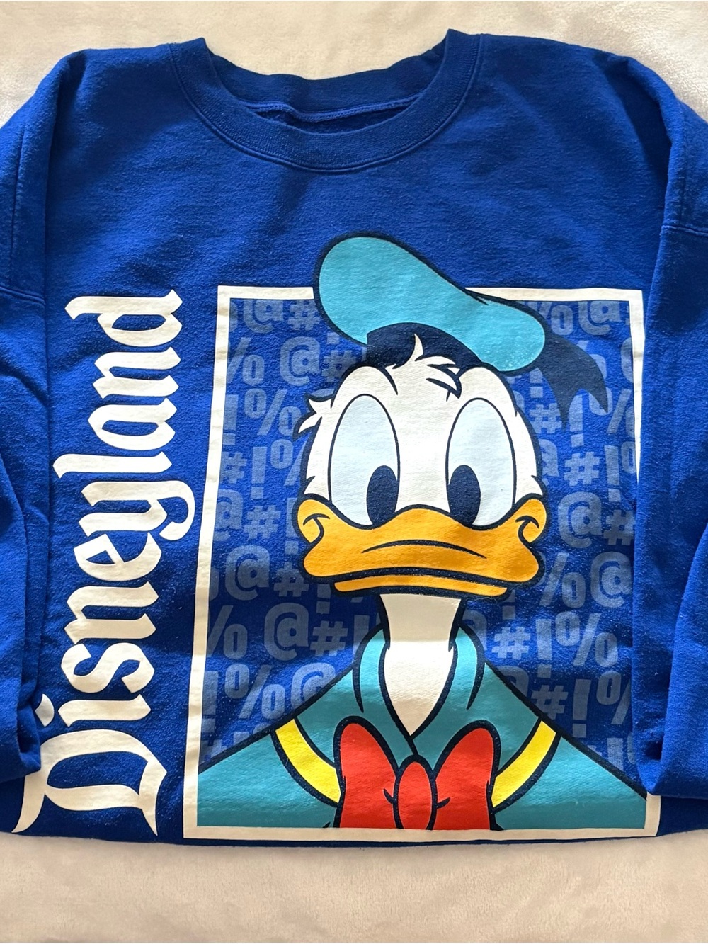 Disney Donald Duck Blue Graphic crewneck sweater